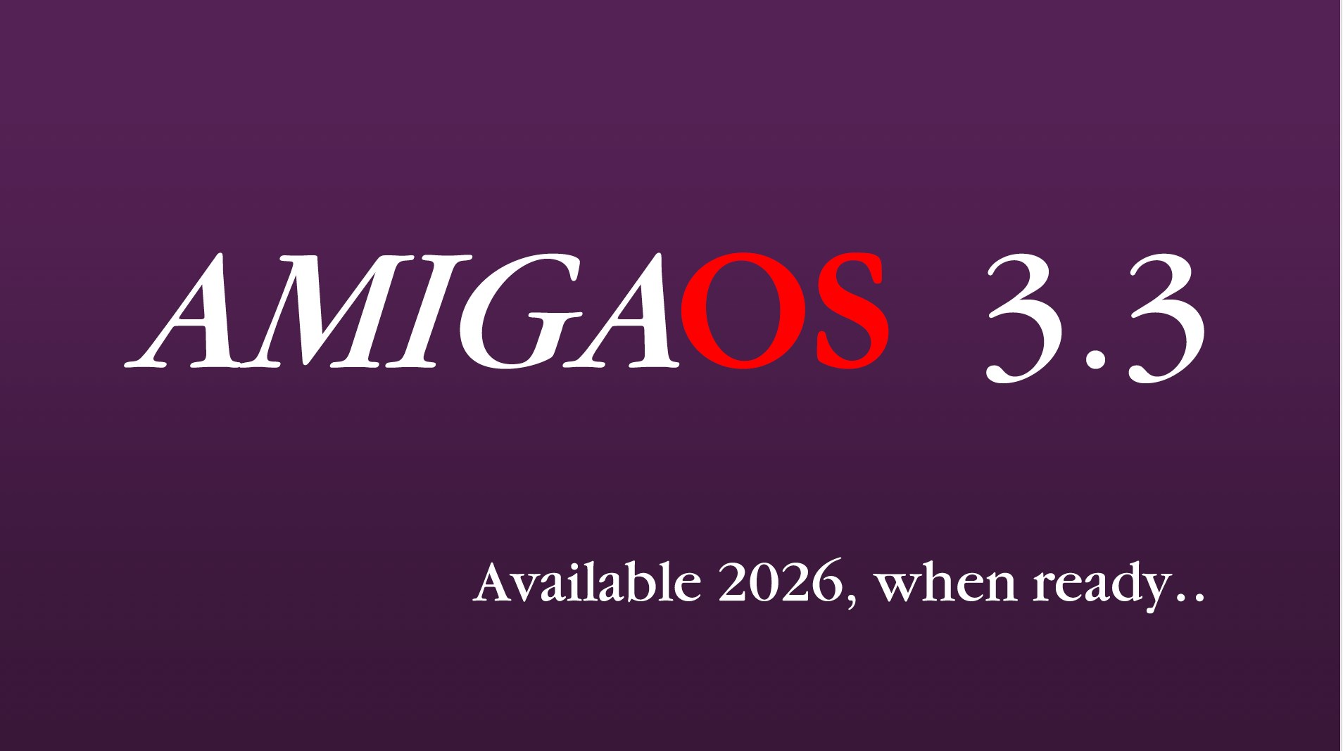 Read more about the article Ανακοινώθηκε το AmigaOS 3.3